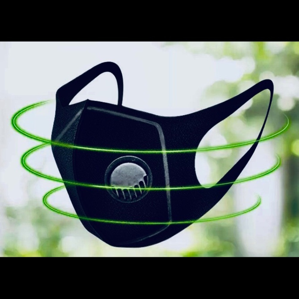 Face Mask w/Breathable Air Valve 24 Cycle Re-Use